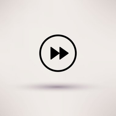 Geri sarma Web izole vektör çizim simgesi.