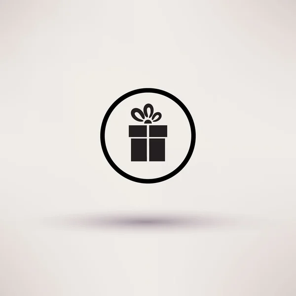 Pictograph of gift Vector icon . — стоковый вектор