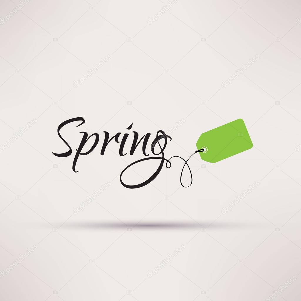 Icon of sale seasonal Spring Isolated Vector illustration.