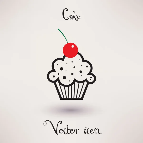 Pictograph voor taart Vector icon sjabloon voor uw ontwerp. — Stockvector