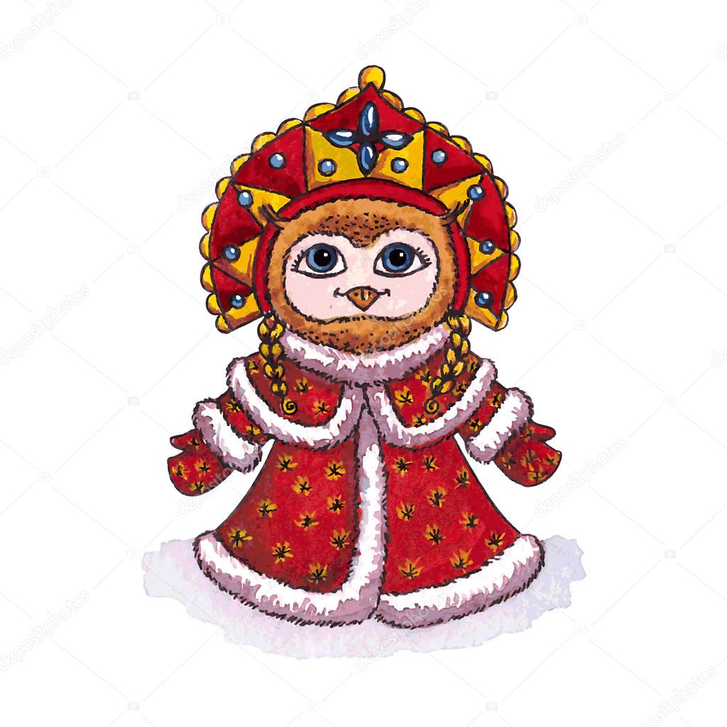 http://st2.depositphotos.com/3532197/5790/v/950/depositphotos_57908437-Owl-Snow-maiden-character-Vector-Watercolor-isolated..jpg