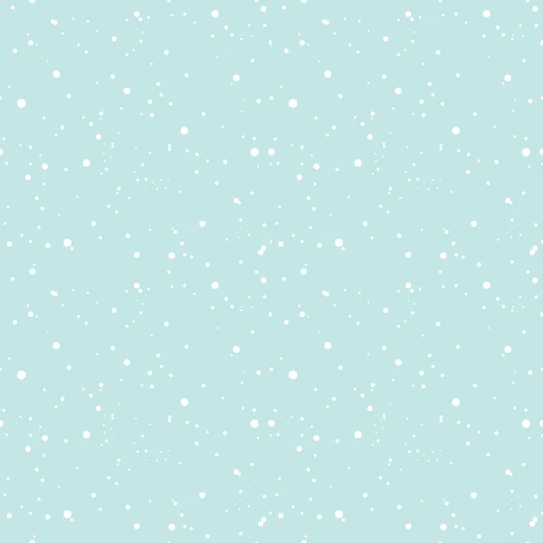 Snowing in the sky seamless vector background. — Stock Vector