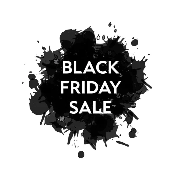 Black Friday Sale blot icon. White background. — Stock Vector