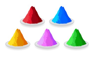 Tozlar için mutlu Holi.