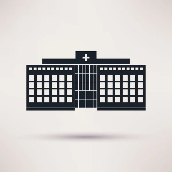 Edificio del hospital municipal — Vector de stock