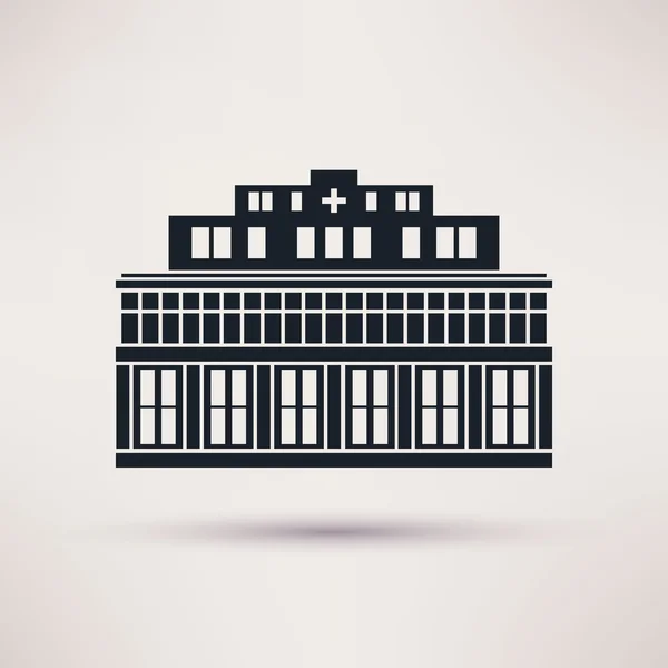 Bâtiment hospitalier municipal — Image vectorielle