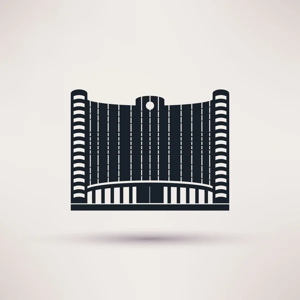 Concepto de edificio del banco . — Vector de stock