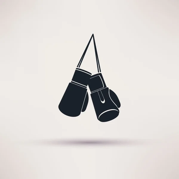 ボクシングのラベルは、フラット スタイルのアイコン。ベクトル. — ストックベクタ