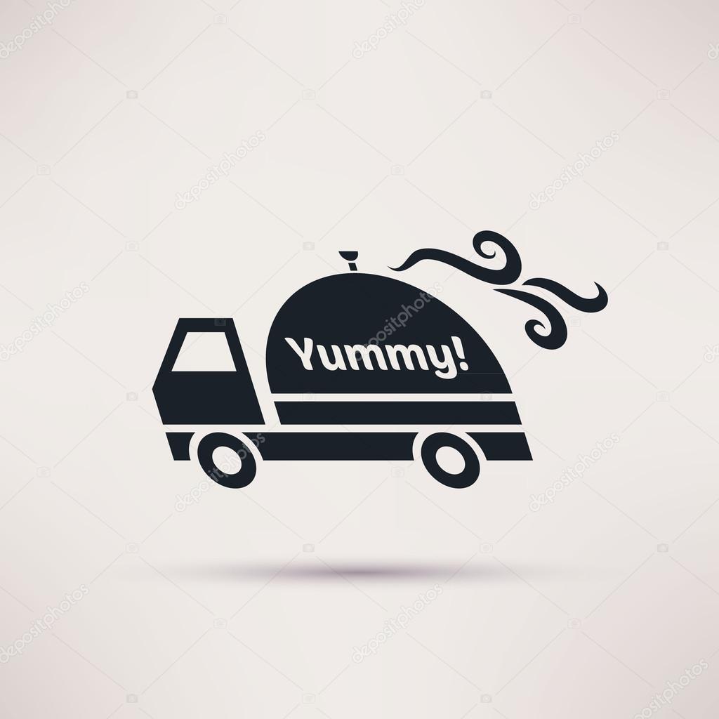 Logo Design for meal delivery service. Vector