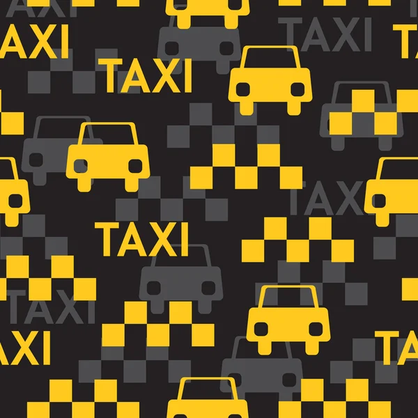 Taxi Patrón sin costura — Vector de stock