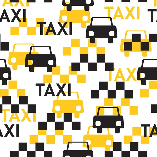 Táxi padrão sem costura — Vetor de Stock