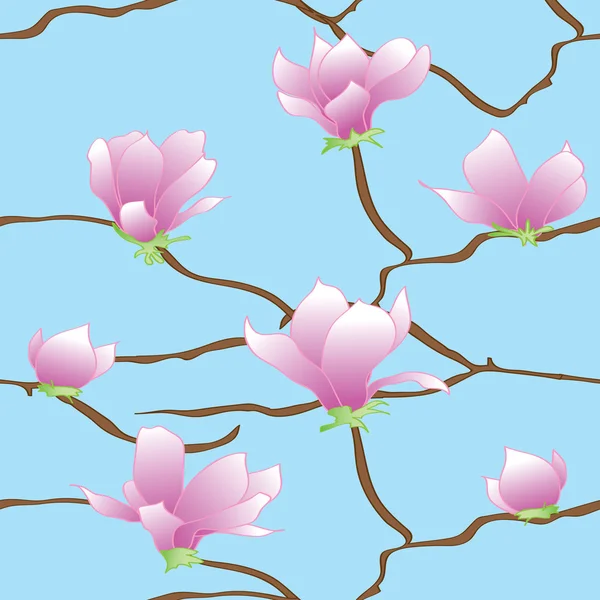樱花花朵图案 — 图库矢量图片