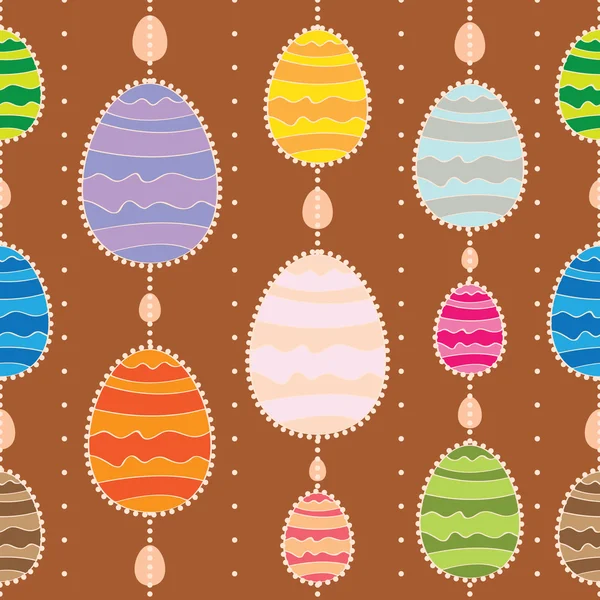 Happy easter leuke vakantie achtergrond naadloze — Stockvector