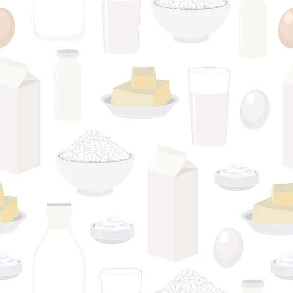 Sfondo prodotti lattiero-caseari — Vettoriale Stock
