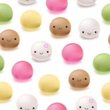 desen Japon mochi pirinç tatlılar