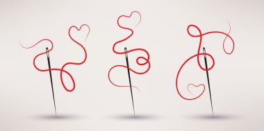 İğne ve iplik Icon set