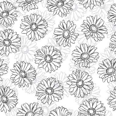 Vintage çiçek sorunsuz arka plan.