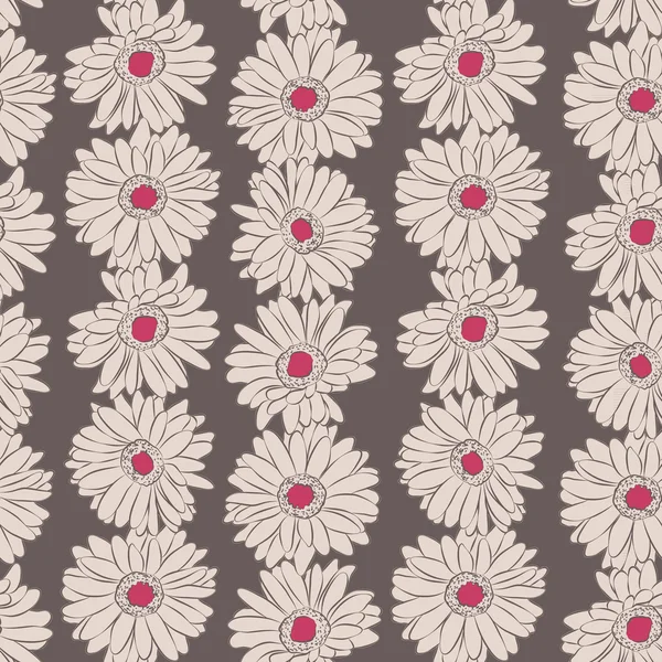 Fondo floral vintage sin costuras . — Archivo Imágenes Vectoriales