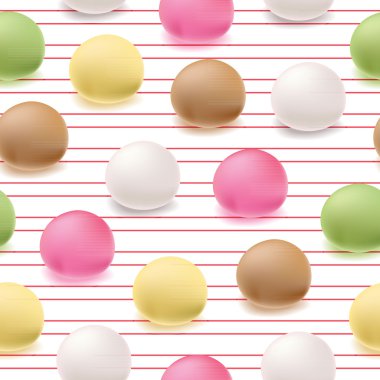 Japon mochi pirinç tatlısı.