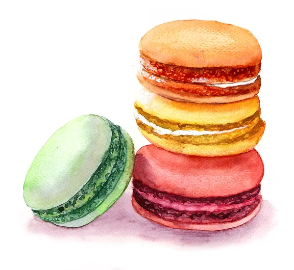 Cute colored macaroons. — Stock Photo, Image