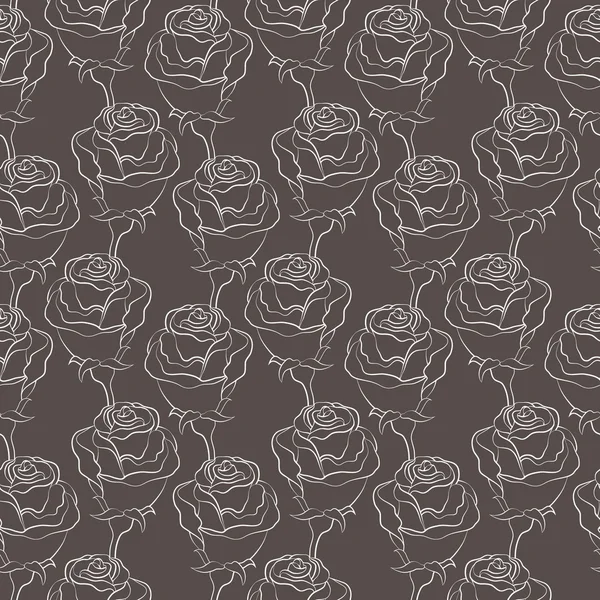 Fondo sin costuras con rosas . — Vector de stock