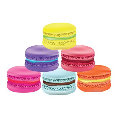 Macaroons illüstrasyon Piramidi