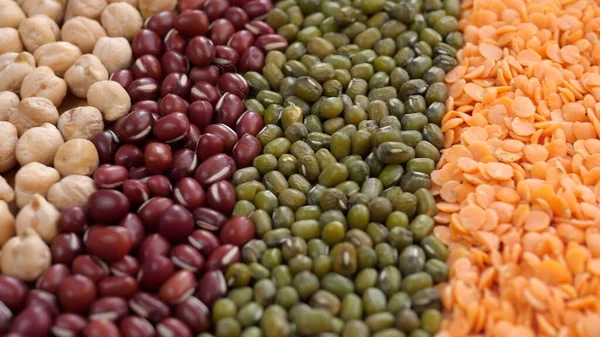 Çeşitli Mercimek, Mung Fasulyesi, Adzuki Fasulyesi, Nohut. 