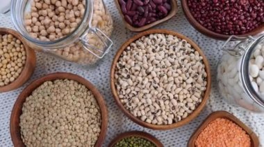 Black-Eyed Peas, Mercimek, Red Beans, Mung Beans, Nohut