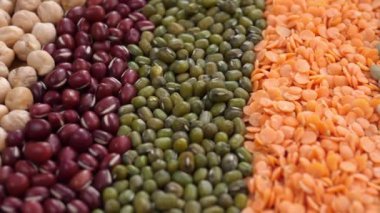 Legumes: Mercimek, Mung Beans, Adzuki Fasulyesi, Kırmızı Fasulye, Nohut. 