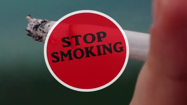 Stop smoking Animation — Stock Video