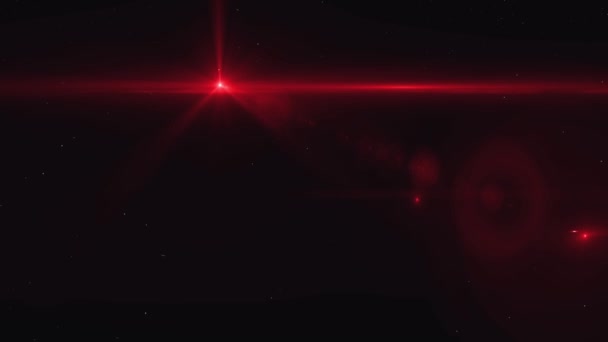Efekty animace loga. Červená světlice s částice.