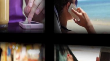 Smartphone kavramı - kullanarak montaj 3d animasyon.