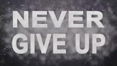 Asla pes etmeyin. Motivasyonel Intro Logo. Animasyon metni. Inpired başlıklar