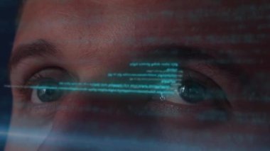 Fütüristik teknoloji. Dijital Skifi kod Hologram