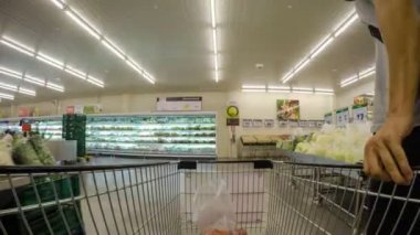 Süpermarkette Alışveriş Sepeti. Zaman Atlamalı