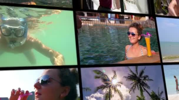 Vacanze estive di lusso - Collezione Montage — Video Stock