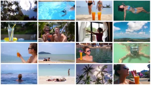 Montage - Concept vacances — Video