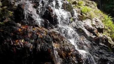 Güzel Doğal Şelale. Yavaş Çekim.