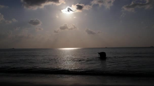 水牛城沐浴在海中泰国 — 图库视频影像