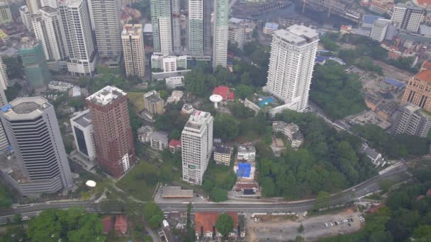 Vista aérea de la ciudad — Vídeos de Stock