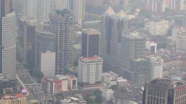 Kuala Lumpur Cityscape, iş bölgesi trafik yolları ile