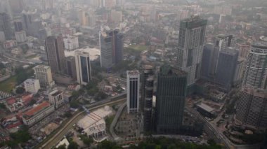 Kuala Lumpur Şehir havadan görünümü görünümü