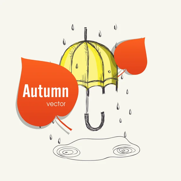 Concept de saison d'automne — Image vectorielle