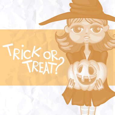 Cadı kız kabak ile