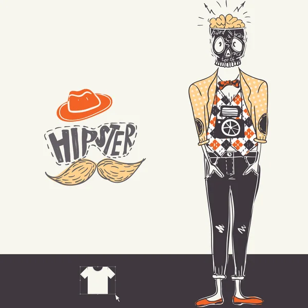 Fond Hipster dans un style rétro Illustrations De Stock Libres De Droits