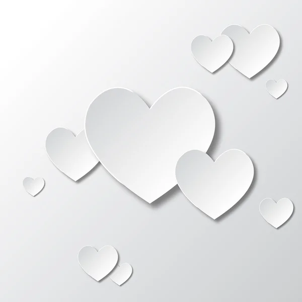 beyaz kağıt Kalpler