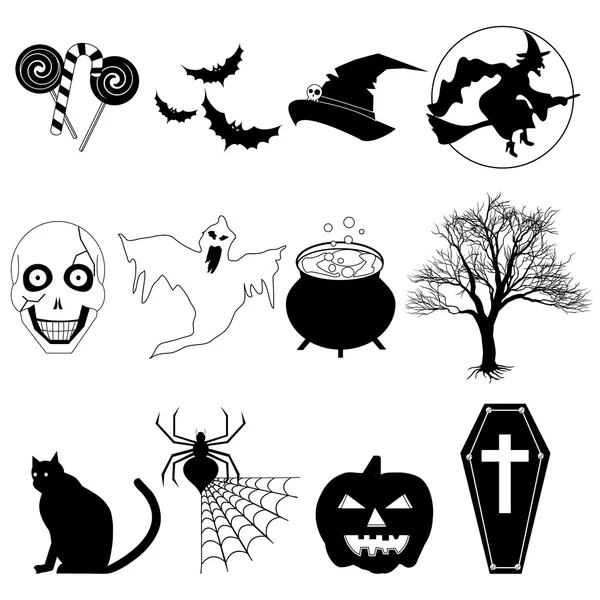 Cadılar Bayramı siyah ve beyaz