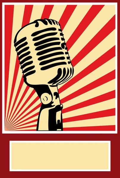 Müzik Poster mikrofon