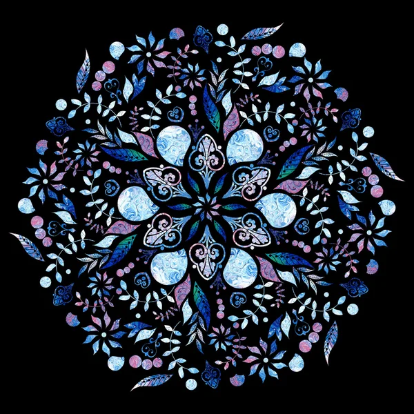 Bright background picture with oil paints. Colorful mosaic. Floral pattern ornament. oil paint. Pattern flowers, painted with oil paints. Flower mosaic. Floral pattern ornament.