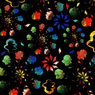 bright patterns fractals background. Love